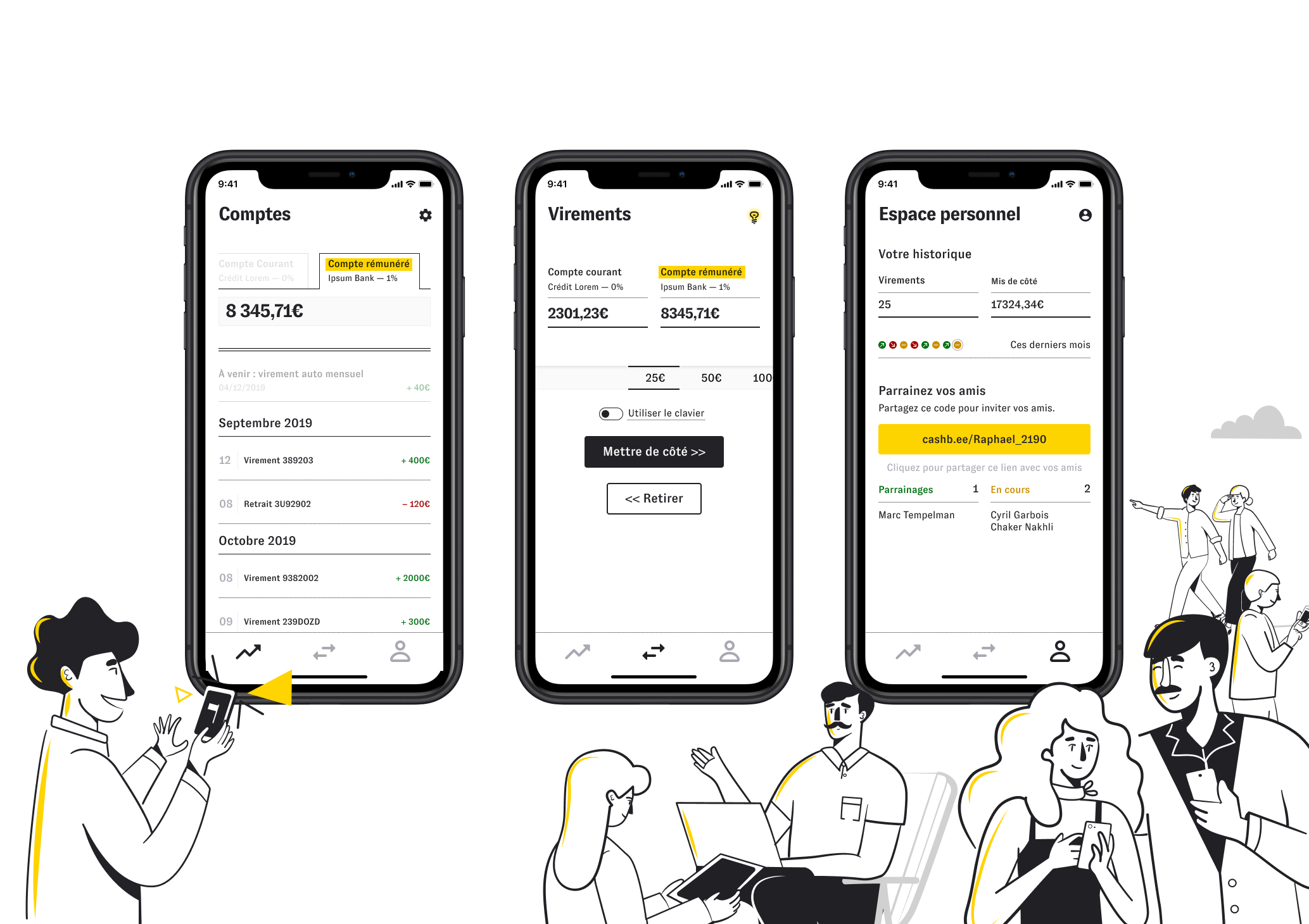 Cashbee application mobile